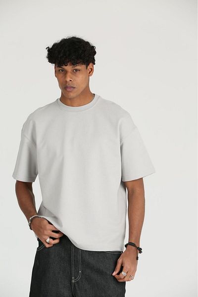The Champ Clothing Ανδρικό μπλουζάκι Basic και Relaxed Fit Ανδρικό μπλουζάκι με 2 νήματα