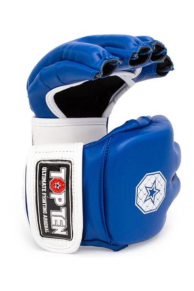 Top Ten Mma Gloves "striking C-type", , Blue, S