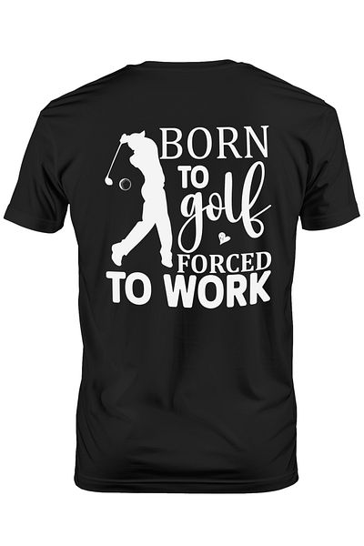 StoryGift Romania Men's T-shirt for golf enthusiasts who are "forced" to go to work with STG print