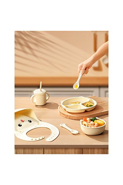 Flippy Set 4 Feeding Pieces for Babies and Kids, Flippy, Silicone, BPA-Free, from 12 Months, Cat Model, Bei