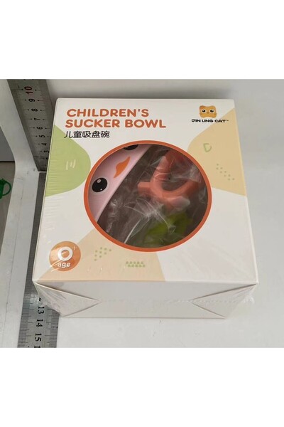 Flippy Set 3 Pieces for Baby Diversification, Flippy, Bowl, Spoon and Fork, Duck Model, Silicone and Stainl