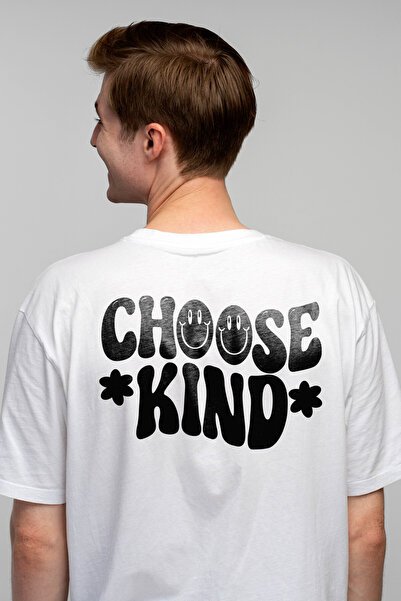 StoryGift Romania Tricou bărbătesc cu maci și textul „choose Kind” - Choose G...