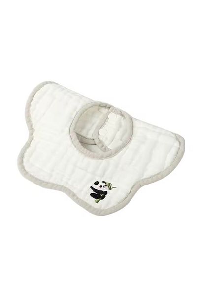 OEM Flower Type Cotton Bib for Babies 0-12 Months, Waterproof, 8 Layers