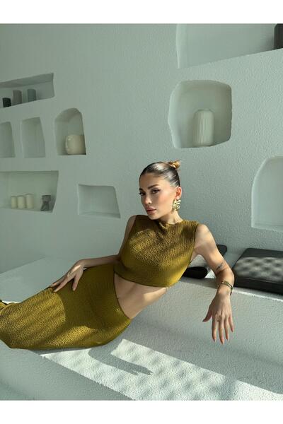 FMN Moda design echivalent țesătură confortabilă elegantă vară decupaj asimet...