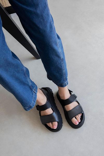 STRASWANS Zenya Women's Velcro Detail Sandals Black