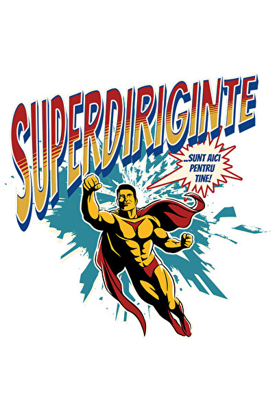 StoryGift Romania Sticker Autocolant 70CM Super Diriginte SuperErou Sunt Aici...