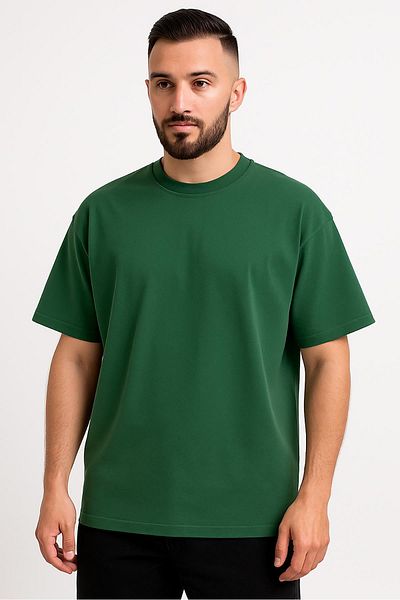 WAFRA Tricou oversize pentru bărbați (model largi) Model simplu de calitate premium