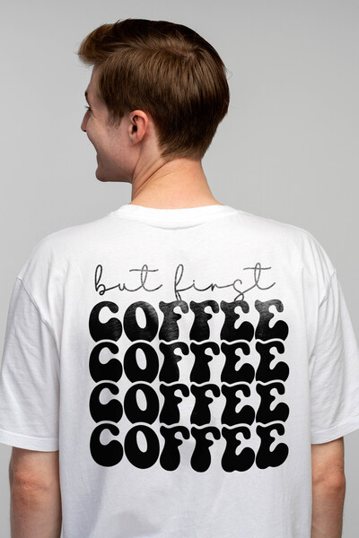 StoryGift Romania Tricou Barbati pentru cei care prioritizeaza cafeaua cu imp...