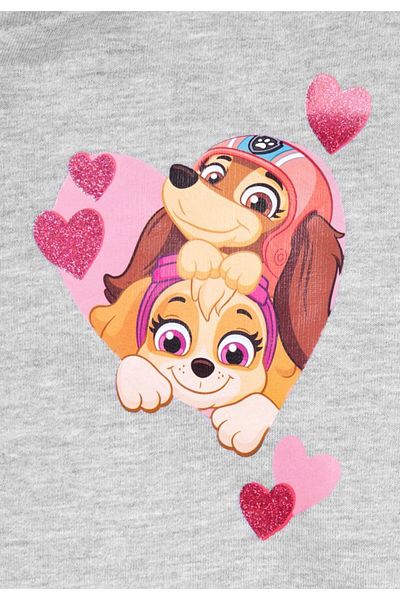 PAW PATROL Children's hoodie, gray, cotton, size 110-116 cm, Love, Paw Patrol