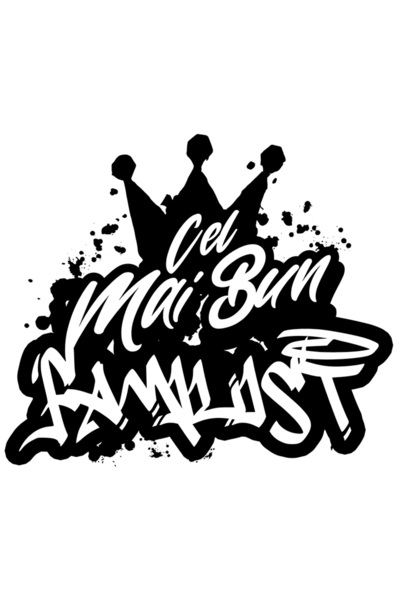 StoryGift Romania Sticker Adeziv 90CM Pentru Cel Mai Bun Familist, Apreciere, Cadou, Rasplata, Multumire cu Marg