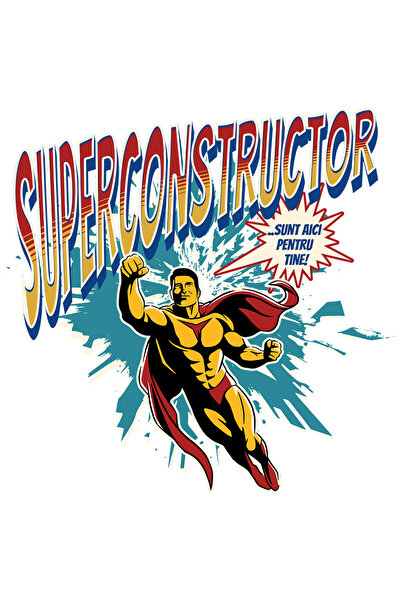 StoryGift Romania Sticker Autocolant 70CM SuperConstructor SuperErou Sunt Aic...