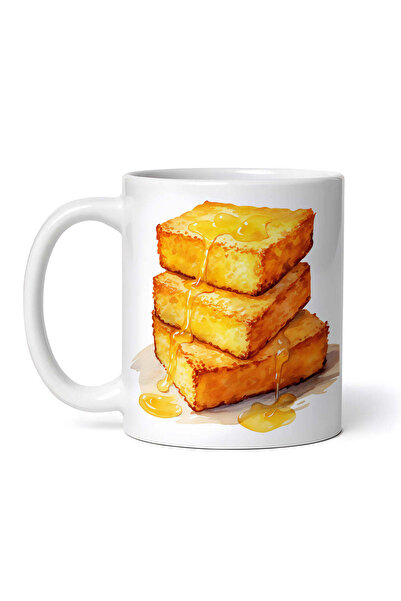 OEM Cană albă personalizată, Pâine cu miere, INOVATIX®. 330ml