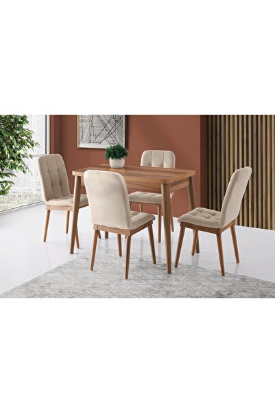 Erezogulları Mobilya Damla Duru MDF Mutfak Masa Sandalye Takımı 60x100