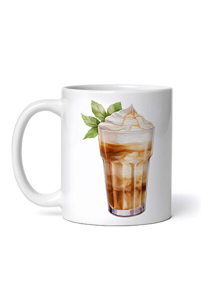 OEM Cană albă personalizată, pahar cu gheață și frișcă, INOVATIX®. 330ml