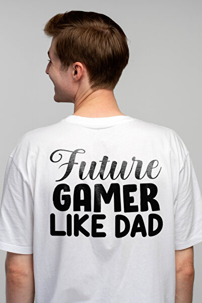 StoryGift Romania Tricou bărbătesc cu textul în engleză „future Gamer Like Da...