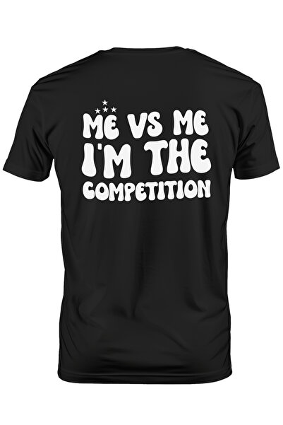 StoryGift Romania Tricou Barbati cu stelute si mesajul "Eu vs eu, eu sunt com...