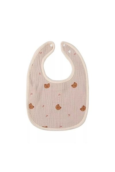 OEM U-Shaped Cotton Bib for Babies 0-12 Months, Waterproof, with Caps
