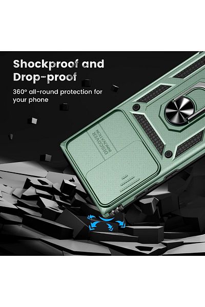 HWeggo Protective case with ring compatible with Samsung Galaxy S23 ULTRA HWeggo, polycarbonate