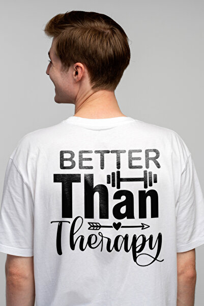 StoryGift Romania Tricou Barbati cu inimioara si textul "Better than therapy"...