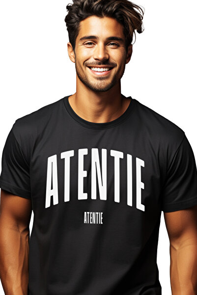 StoryGift Romania Tricou Barbati Cuvantul Atentie, Motivational, Self Help, I...