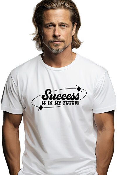 StoryGift Romania Tricou bărbătesc cu textul „succesul face parte din viitoru...
