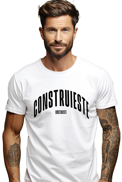 StoryGift Romania Tricou Barbati Cuvantul Construieste, Motivational, Self He...