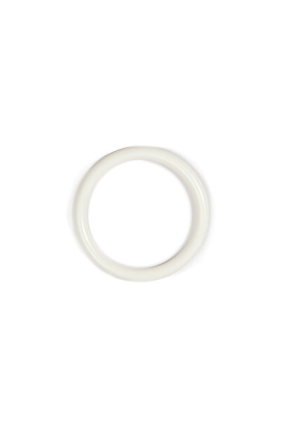 Prestij Boncuk Beyaz Plastik Halka 6 cm