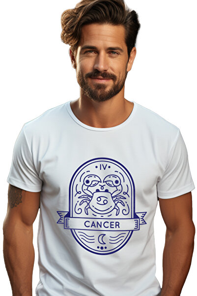 StoryGift Romania Tricou bărbătesc cu semn zodiacal, animal marin, simbol, mi...