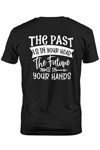 StoryGift Romania Tricou Barbati cu mesajul "Trecutul e in capul tau, viitoru...