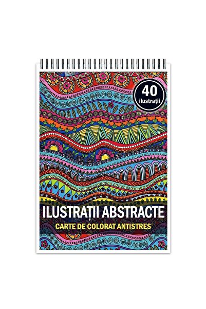 Legendary Gifts Carte de colorat antistres, 40 de ilustrații abstracte, format: A4,