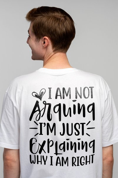 StoryGift Romania Ανδρικό T-shirt Για Όσους Εξηγούν Γιατί Έχουν Δίκιο, Με Στά...