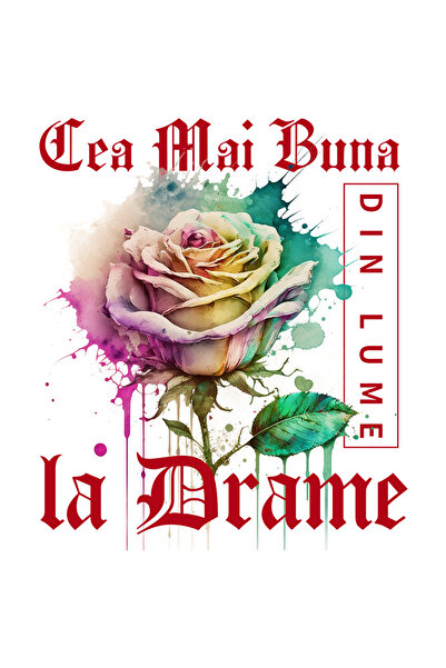 StoryGift Romania Sticker Eticheta 50CM Cu Textul Cea Mai Buna la Drame, Din ...