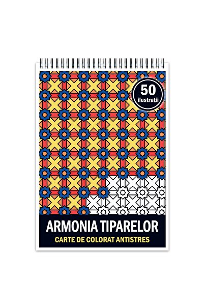 Legendary Gifts Carte de colorat antistres, 50 de ilustrații, armonie de modele, format: A4,