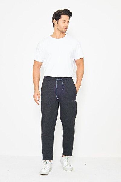 TRENDHİLL Ανδρικό ίσιο παντελόνι με χαλαρή εφαρμογή Anthracite 6503-A