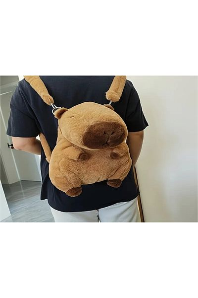 BABUN Capybara Kids Plush Pofidic Soft Backpack Capybara Kids Backpack Animal Bag