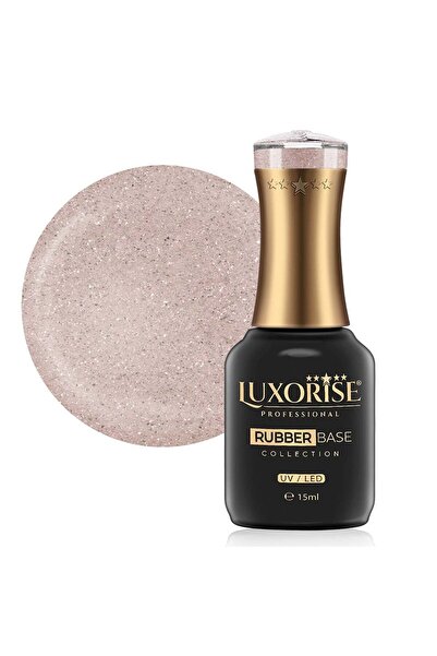LUXORISE Colecția franceză Rubber Base - Șampanie înghețată 15ml