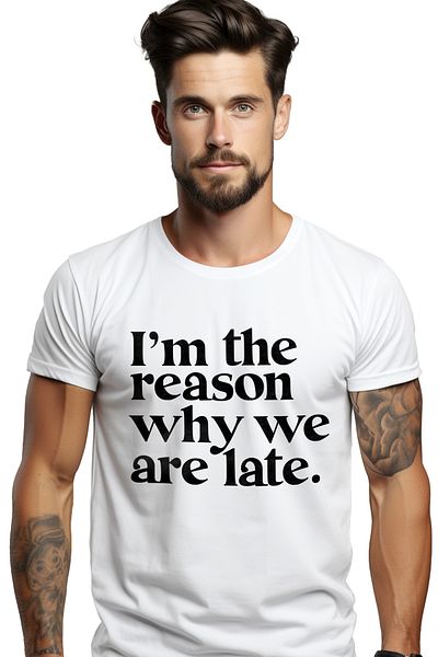 StoryGift Romania Men's T-shirt for those who are the reason for the delay - message in English is not on STG