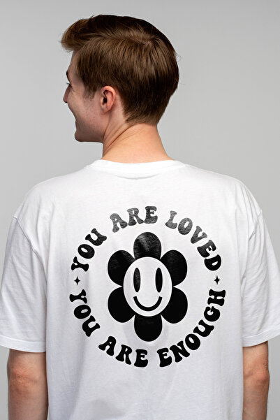 StoryGift Romania Tricou Barbati cu o floare pentru iubita cu textul "Tu esti...