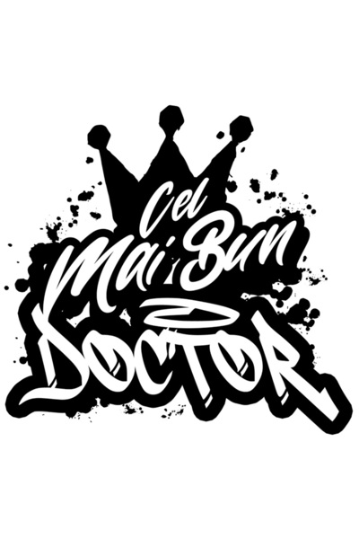 StoryGift Romania Sticker Eticheta 50CM Pentru Cel Mai Bun doctor, Apreciere,...