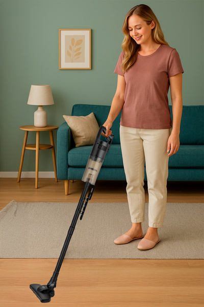 AWOX Neto Vc10 Hepa Filtre 1 Lt Toz Hazneli Dik Pratik Süpürge 500w Çelik Boru Siyah