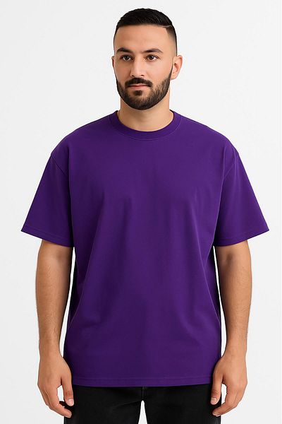 WAFRA Tricou oversize pentru bărbați (model largi) Model simplu de calitate premium