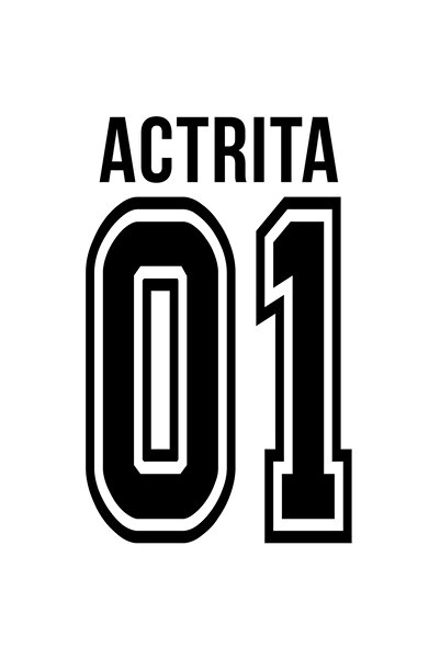 StoryGift Romania Sticker Autocolant 70CM Cu Textul actrita, si Numarul 01, C...