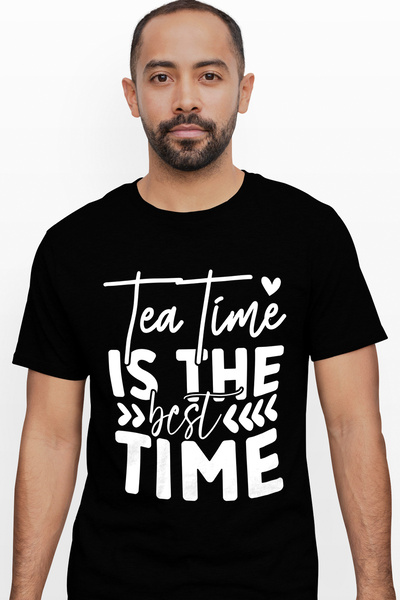 StoryGift Romania Tricou Barbati pentru consumatorii de ceaiuri cu text in li...