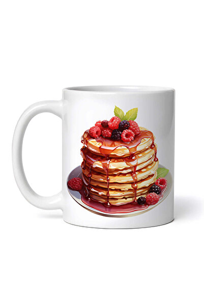 OEM Cană albă personalizată, Clătite cu fructe, INOVATIX®. 330ml