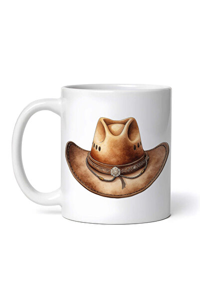 OEM Cană albă personalizată, pălărie de cowboy Trogdor, INOVATIX®. 330ml