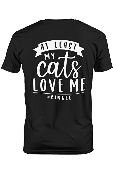 StoryGift Romania Tricou bărbătesc pentru singuratici iubiți doar de pisicile...