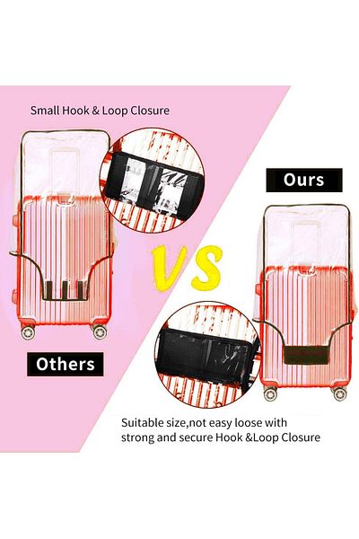 MEDBRIGHT Transparent Suitcase Cover - Durable, Stretchy, Protective Suitcase Cover
