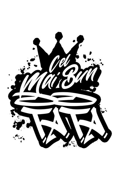 StoryGift Romania Sticker Eticheta 40CM Pentru Cel Mai Bun tata, Apreciere, C...