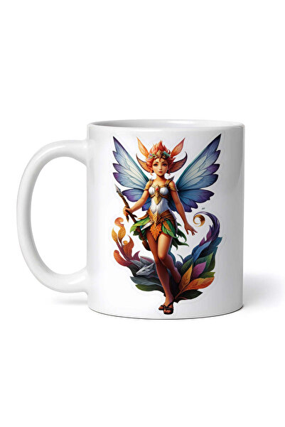 OEM Cană albă personalizată, Zâna Zânelor cu toiag, INOVATIX®. 330ml