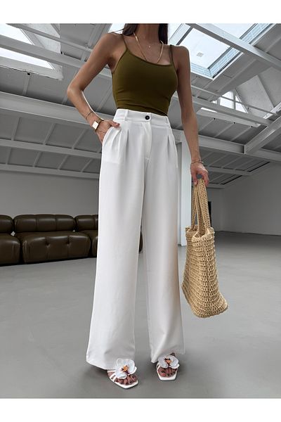 Hersteller High Waist Wide Leg Palazzo Trousers